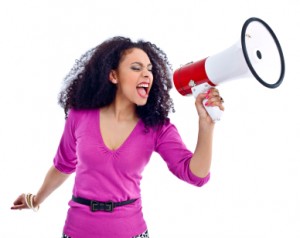 Woman with Megaphone